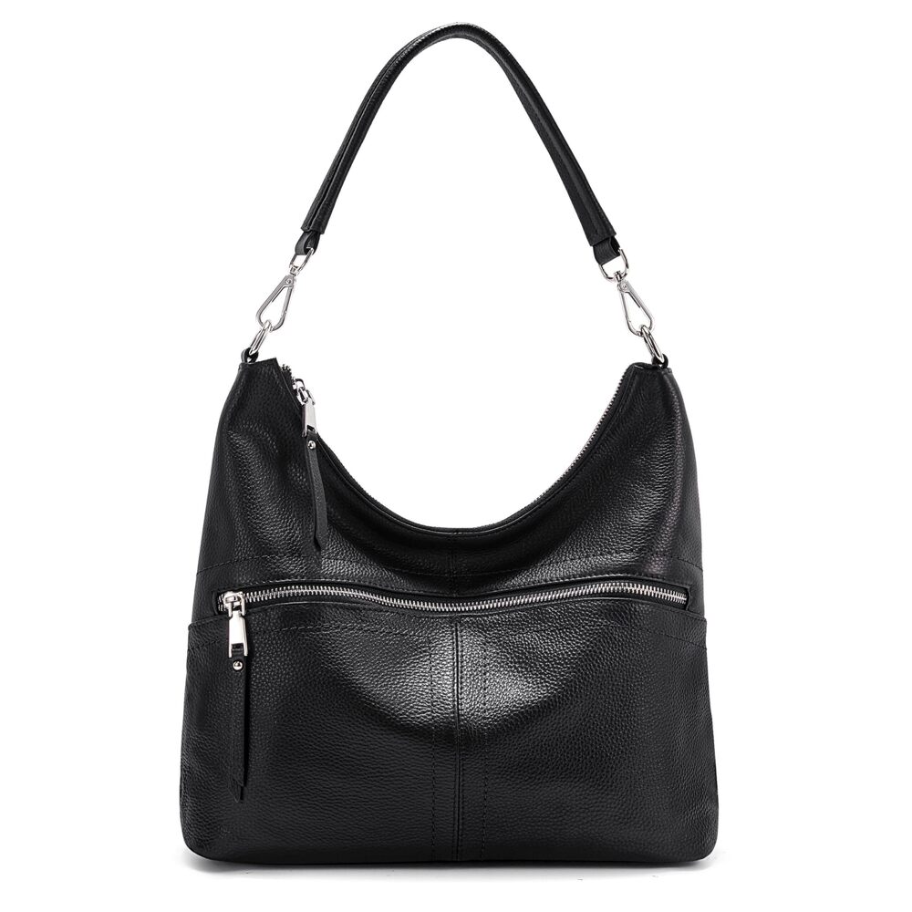 7018 Real Leather Shoulder Bag Hobo Handbags Purse with Cross-body Strap